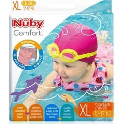 Nuby 游泳尿褲 粉紅 加大碼 (XL) - 3 pcs 