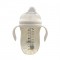 Obnabebo PPSU 吸管式奶瓶附手柄 280ml - 白色