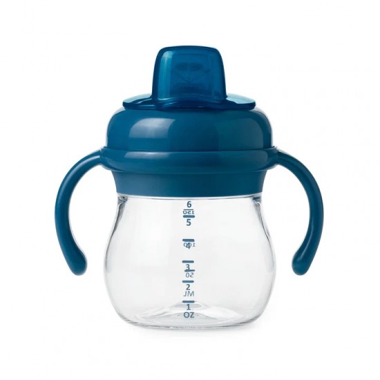 Oxo tot Grow Grow 矽膠飲嘴訓練杯 - 藍