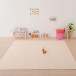 Pato Pato 巧拼地墊 60 x 60 x 1.2 cm x 9片- 草蓆紋地墊 明黃