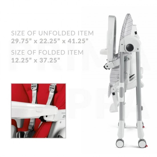 Peg Perego PRIMA PAPPA FOLLOWME 餐椅 - 灰色