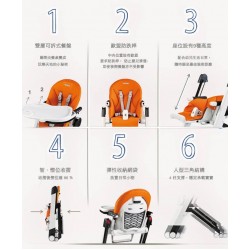 Peg Perego SIESTA 餐椅 - 灰色