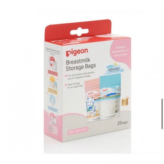Pigeon 儲奶袋 (悠閒假期) 120ml x 25個