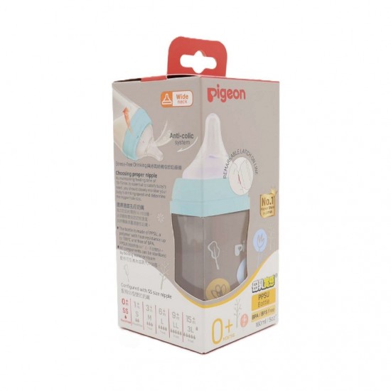 Pigeon DECO 印花 PPSU 闊口奶瓶 - 160 ml - 花
