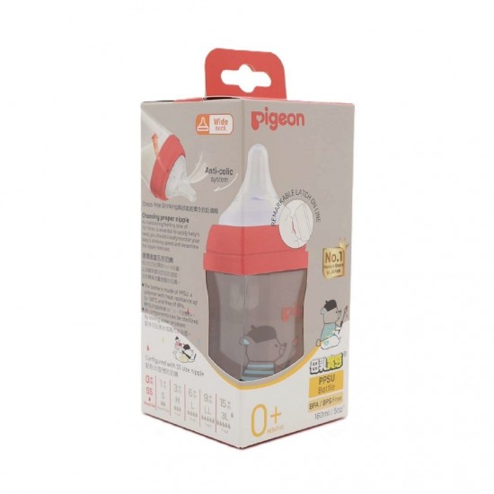 Pigeon DECO 印花 PPSU 闊口奶瓶 - 160 ml - 熊