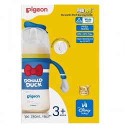 Pigeon 迪士尼PPSU 寬口奶瓶 - 經典唐老鴨 (M), 240ml 