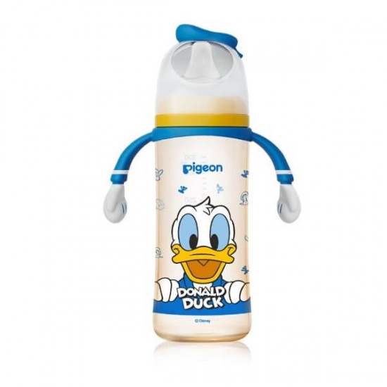 Pigeon 迪士尼 PPSU 寬口奶瓶 - 唐老鴨奇妙驚喜 (L), 330ml 