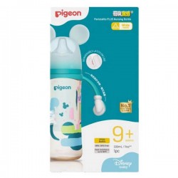 Pigeon 迪士尼 PPSU 寬口奶瓶 - 米奇歡快筆觸 (LL), 330ml 