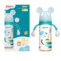 Pigeon 迪士尼 PPSU 寬口奶瓶 - 米奇歡快筆觸 (LL), 330ml 