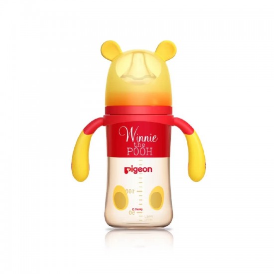 Pigeon 迪士尼 PPSU 寬口奶瓶 - 經典小熊維尼 (M), 240ml 