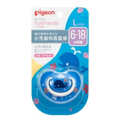 Pigeon Fun Friends 安撫奶嘴 6-18m  (Size L) - 鯨魚