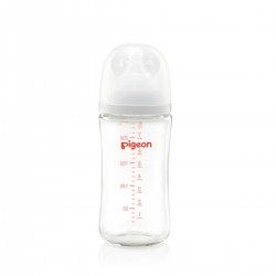Pigeon 玻璃闊口奶瓶 - 240 ml