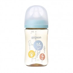 Pigeon DECO 印花 PPSU 闊口奶瓶 - 240 ml - 湖水綠