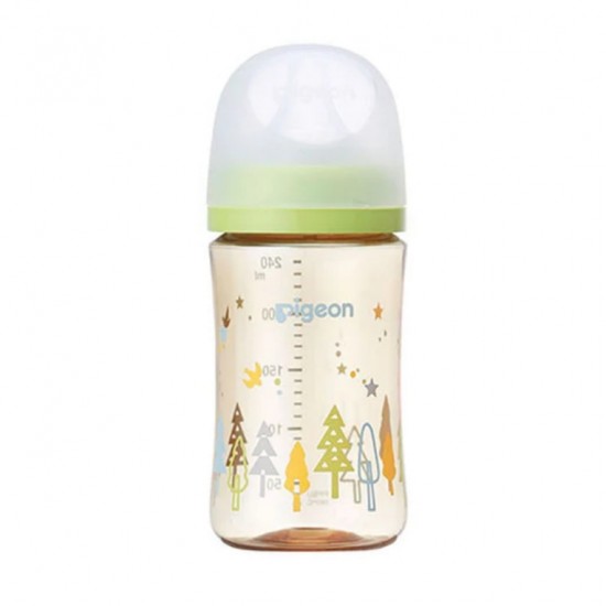 Pigeon DECO 印花 PPSU 闊口奶瓶 - 240 ml - 綠色