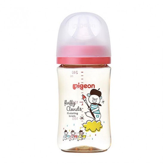 Pigeon DECO 印花 PPSU 闊口奶瓶 - 240 ml - 紅色