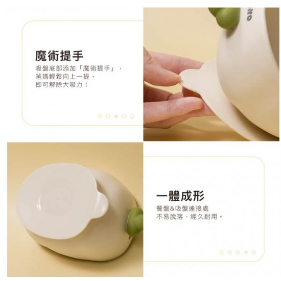 PiyoPiyo 黃色小鴨矽膠大吸力嬰兒學習碗