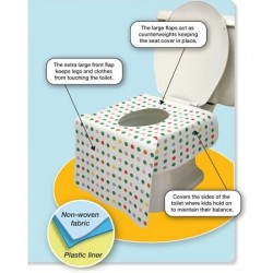PottyCover 拋棄式馬桶座墊紙 - 6 pcs