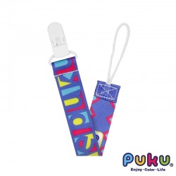 Puku 藍色企鵝繽紛寬版防掉帶 - 粉色
