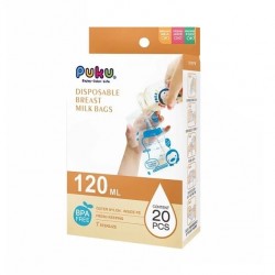Puku 藍色企鵝母乳儲存袋 120ml - 20 pcs