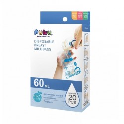 Puku 藍色企鵝母乳儲存袋 60ml - 20 pcs