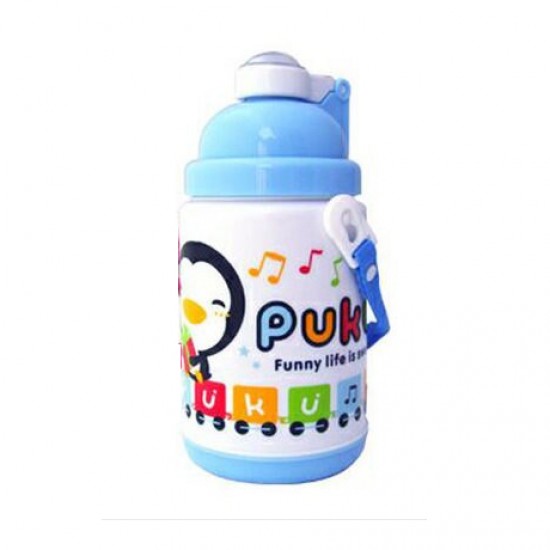 Puku 藍企鵝彈跳保温吸管水壺