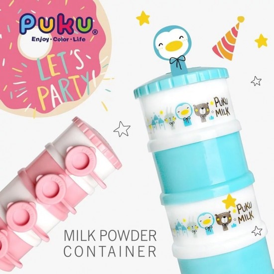 Puku 藍色企鵝甜甜圈奶粉盒