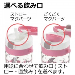 Richell Aqulea 吸管及直飲兩用水杯 (附肩帶) 450ml - My Lovely Baby