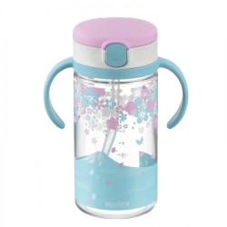 Richell aqulea 吸管杯  320ml - 花