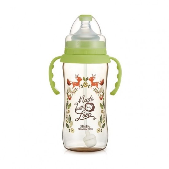 Simba 桃樂絲 PPSU自動把手寬口葫蘆大奶瓶 360ml