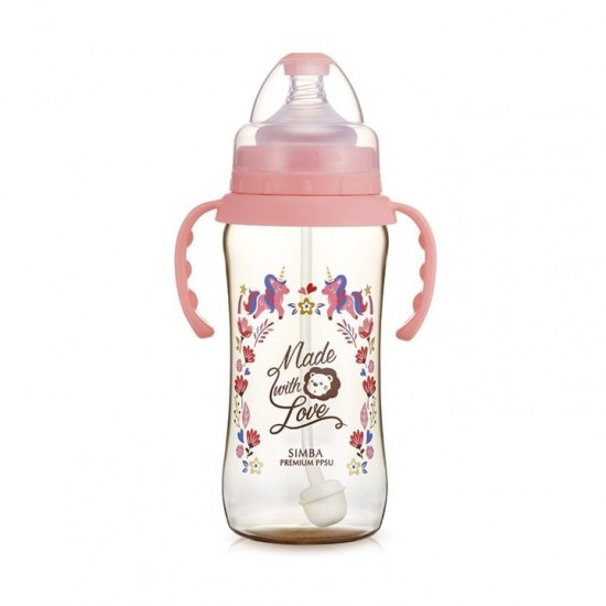 Simba 桃樂絲 PPSU自動把手寬口葫蘆大奶瓶 360ml