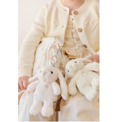 Snuggle Bunnies - Penelope Keyring - Marshmallow