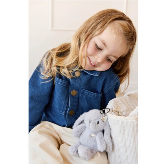 Snuggle Bunnies - Penelope Keyring - Silver