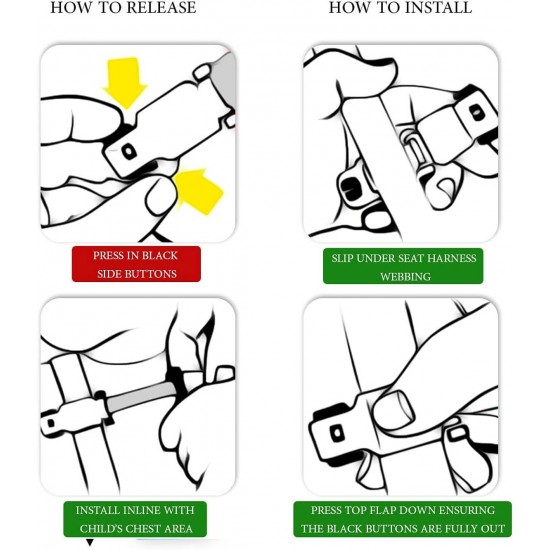 Strap Stop 安全帶止動裝置 (防逃脫汽車座椅安全帶)