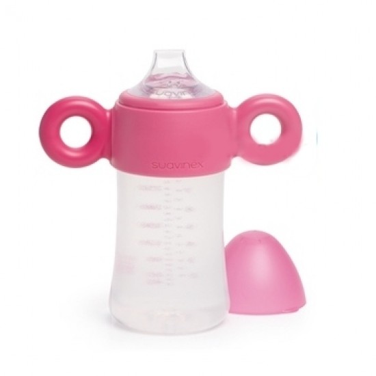 Suavinex 防漏奶瓶連手柄 +12M (3157991) - 270 ml
