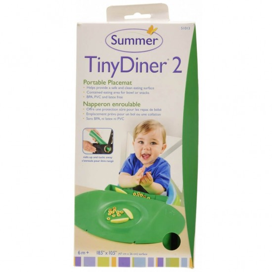 Summer Infant TinyDiner 2 矽膠餐墊 - 綠色