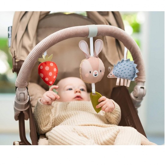 TAF Toys 都巿花園啡兔手推車音樂掛飾 (13415)