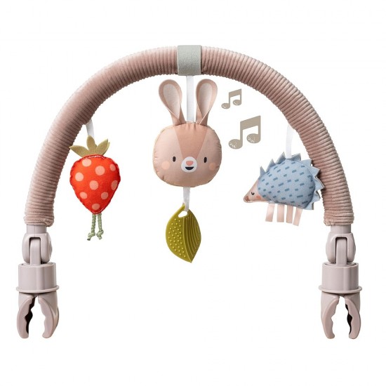 TAF Toys 都巿花園啡兔手推車音樂掛飾 (13415)