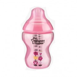 Tommee Tippee Closer to Nature 260ml PP 印花奶瓶 / 粉紅