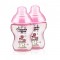 Tommee Tippee Closer to Nature 260ml PP 印花奶瓶 x 2 pcs / 粉紅