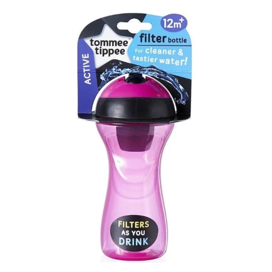 Tommee Tippee 濾水瓶 - 粉紅