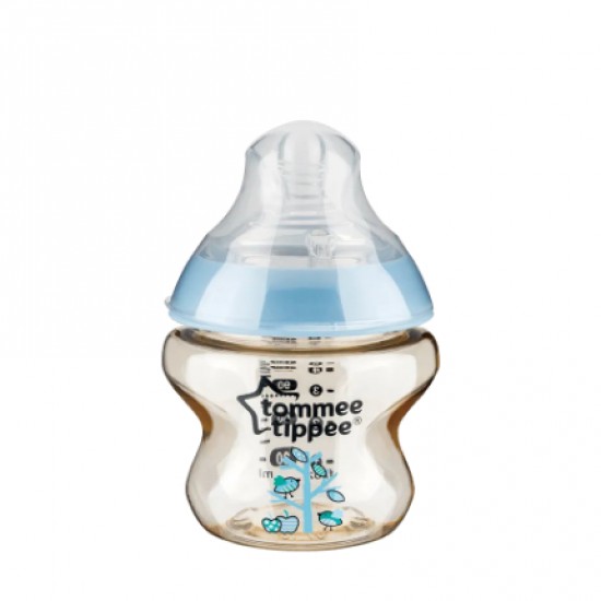 Tommee Tippee Closer to Nature 150ml PESU 印花奶瓶 - 藍色