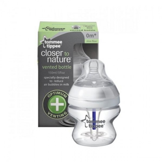 Tommee Tippee Closer to Nature 防脹氣感溫奶瓶 - 150 ml