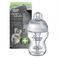 Tommee Tippee Closer to Nature 防脹氣感溫奶瓶 - 260 ml
