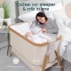 Tutti Bambini CoZee 伴睡嬰兒床 - Scandinavian Walnut / Ecru