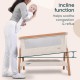 Tutti Bambini CoZee 伴睡嬰兒床 - Scandinavian Walnut / Ecru
