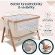 Tutti Bambini CoZee 伴睡嬰兒床 - Scandinavian Walnut / Ecru