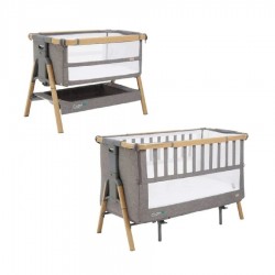 Tutti Bambini CoZee XL 伴睡嬰兒床 - Oak and Charcoal
