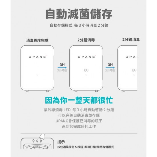 Upang UP911 LED 紫外線消毒機 - 橙色