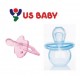 US Baby Sili-Smart 安撫奶嘴連盒 - 6m +(雙扁型)