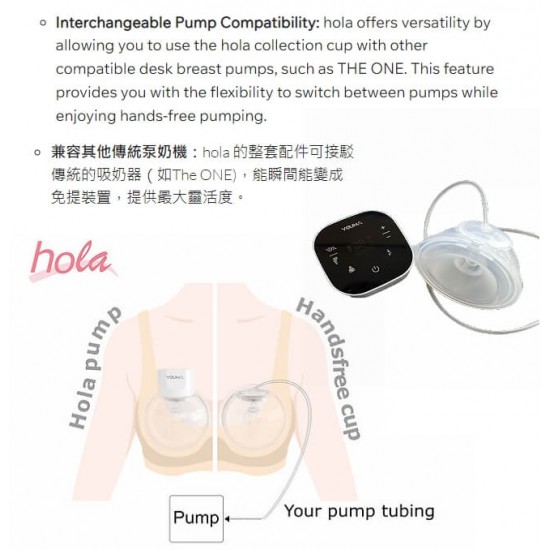 Youha 優合 Hola 穿戴式免提泵奶器